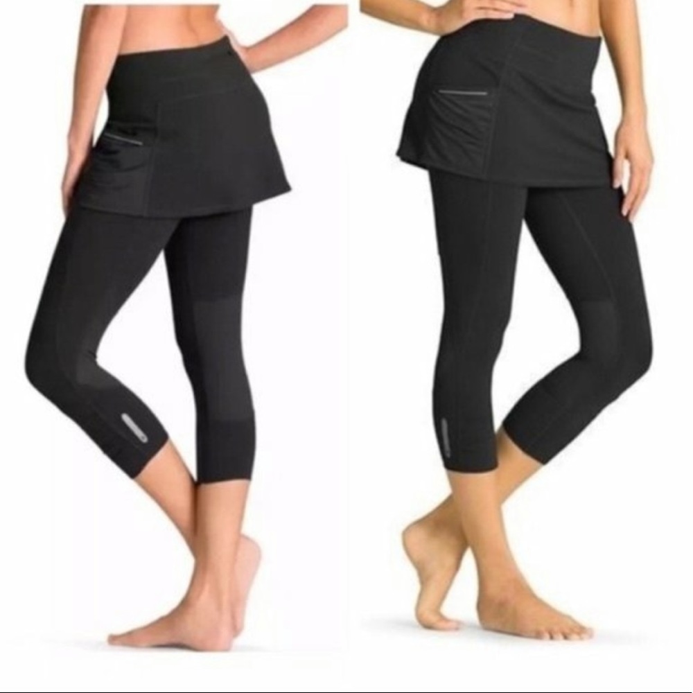 Athleta Acceleration 2 in1 Crop Legging Skirt Sm